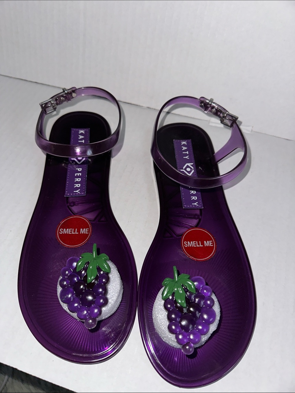 Katy Perry Collections Purple Jelly Grape Ankle-Strap Sandals